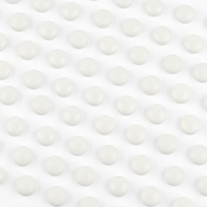 150g Glossy White Round Glass Mosaic Tiles for Crafts Bulk (5.29 Ounce)