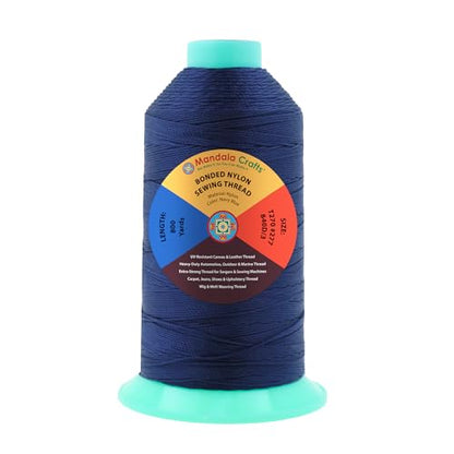 Size 277 840D T270 Navy Blue Bonded Nylon Thread