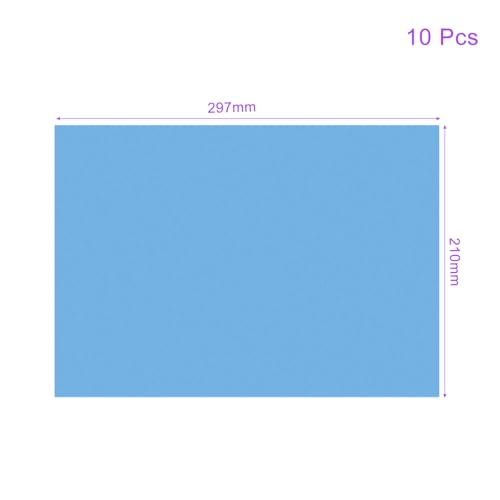 10Pcs Correction Gel Light Filter Overlay PVC Sheets Matte Blue