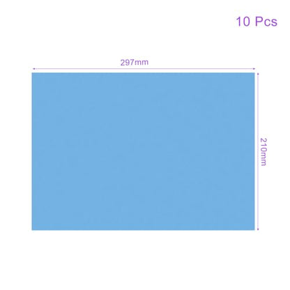 10Pcs Correction Gel Light Filter Overlay PVC Sheets Matte Blue