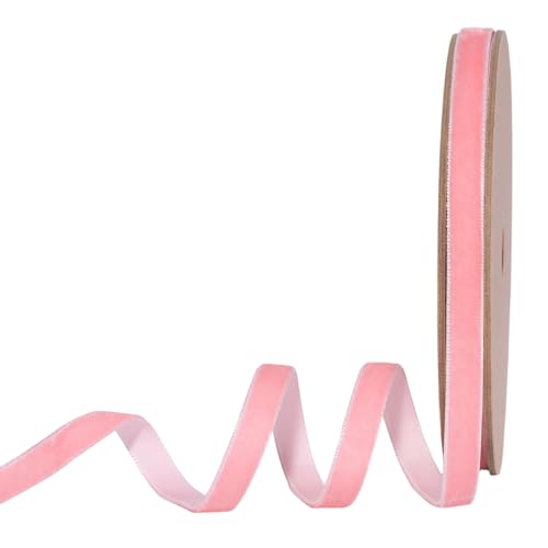 Pink Thin Velvet Ribbon