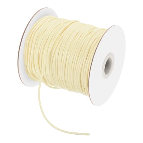 Waxed Polyester Cord 2mm 98 Yard Beige for Bracelet Making