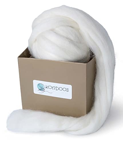Natural Wool roving (8 Ounce)