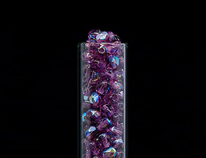 100pcs of Faceted Fire Polished Pressed Czech Glass Beads 4mm (100 Count)