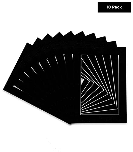 Pack of TEN 11x14 Mats Bevel Cut for 9x12 Photos (10 Count)