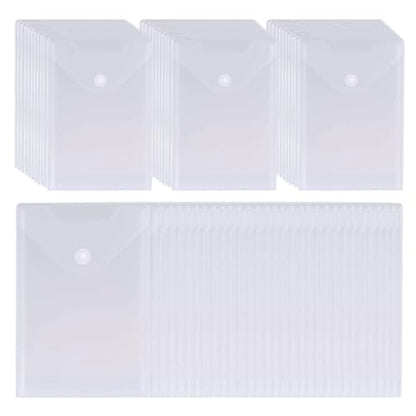 50 Packs Clear Stamp Die Storage Pockets Plastic Seal Bags Storage Case for Cutting Dies Stencil Album Stamp Crafts for DIY Scrapbooking Paper Card Craft Cutting Dies for Card Making (50 Count)