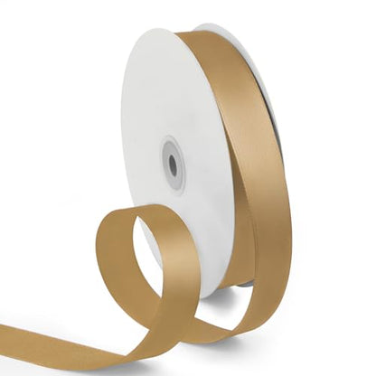 1 Inch 100 Yards Satin Ribbon Champagne Gold (300 Foot)