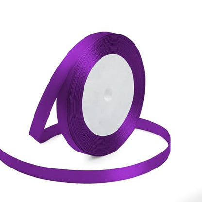 3 8" x 25 Yards Purple Satin Ribbon Crafts Gift Wrapping