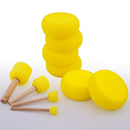 28 Pieces Round Sponge Brush (28 Count)