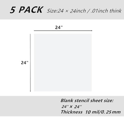 5 Pack 24" x 24" 10mil (5 Count)