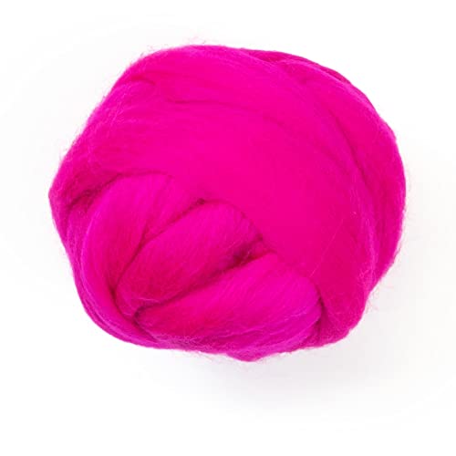 Colored Natural Wool roving (8 Ounce)