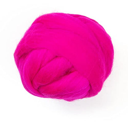 Colored Natural Wool roving (8 Ounce)