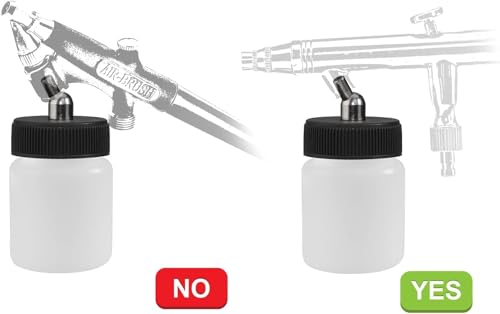 HUBEST 10 Pack 22cc Airbrush Paint Bottles (10 Count)