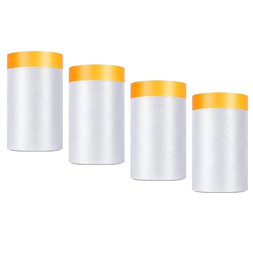 Pre Taped Masking Film 22" x 66' for Painting (4 Count)
