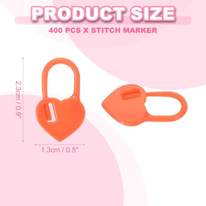 400pcs Stitch Markers for Crocheting (10 Count)