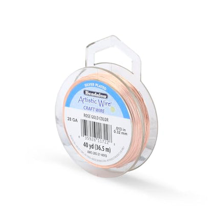 28 Gauge Silver Plated Tarnish Resistant Colored Copper Craft Wire