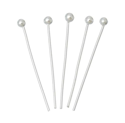 50pcs Adabele Real Sterling Silver Ball Head Pins 30mm (50 Count)