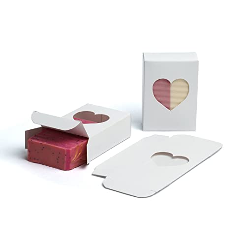 White Rectangle Boxes for Homemade Soap Packaging