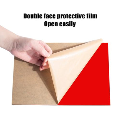 2 Pcs Red Acrylic Sheets for Laser Cutting Thick 3mm 8x12x1