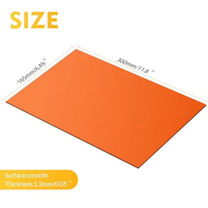 Laser Engraving Blank ABS Double Color Plastic Sheet (12 Count)