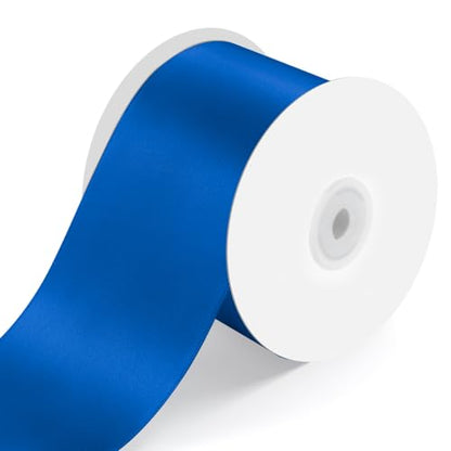 3" x 25 Yards Royal Blue Satin Ribbon Crafts Gift Wrapping