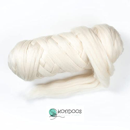 Natural Wool Bulk roving (64 Ounce)