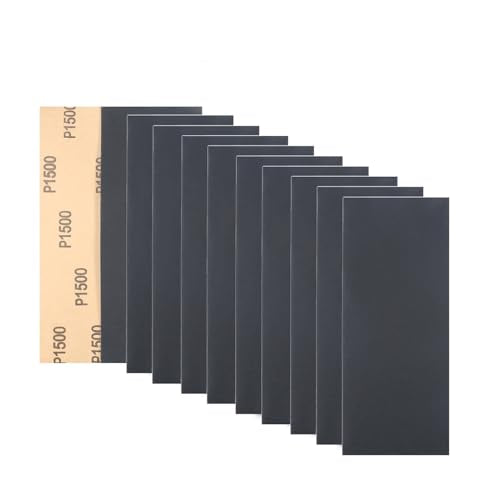 30Pcs 9 x 3.6 Inchs 1500 Grit Wet and Dry Handmade Universal Sanding Sheets
