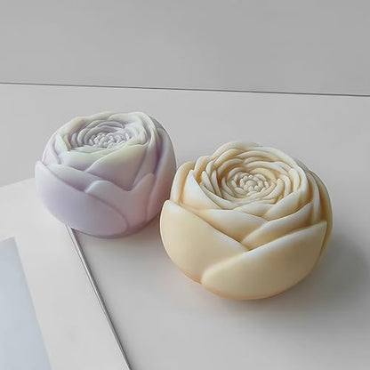 Rose Ball 3D Round Flower Peony Resin Casting Molds