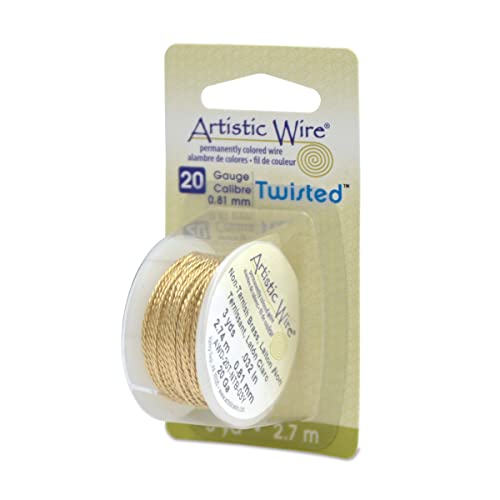 20 Gauge .81 mm Tarnish Resistant Brass Craft Wire
