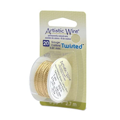 20 Gauge .81 mm Tarnish Resistant Brass Craft Wire