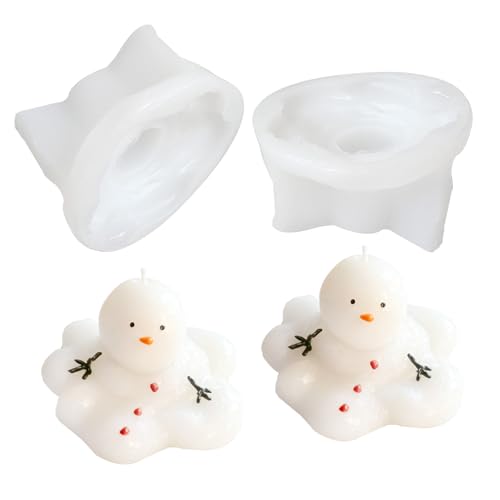 2PCS Christmas Candle Molds (2 Count)