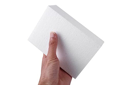8pcs 6x4x2in Craft Foam Blocks White for DIY Crafting and Model