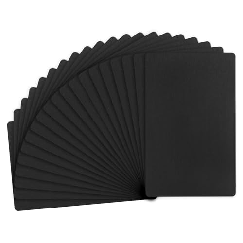 20 Pack Anodized Aluminium Laser Engraved Mount Metal Plate 3x2x0.03 Inch Engraver Blank Anodized Aluminum Sheets for DIY Laser Printing (20 Count)