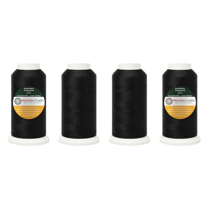Size 69 210D T70 Black Combo Bonded Nylon Thread (18000 Foot)