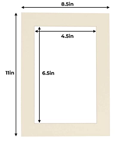 5x7 Mat for 8.5x11 Frame (100 Count)