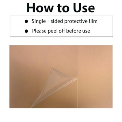 10Pcs Rose Gold Anodized Aluminum Sheet 5" x 7" x 1 (2 Sq Ft)