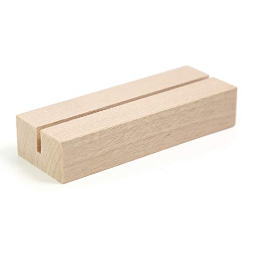 20 Pack 4" Birch Wood Stands for Wedding Acrylic Sign (20 Count)