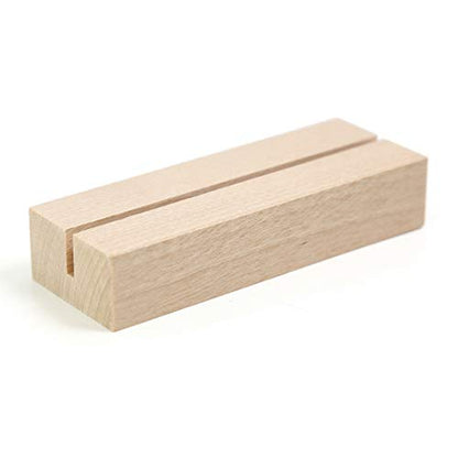 20 Pack 4" Birch Wood Stands for Wedding Acrylic Sign (20 Count)