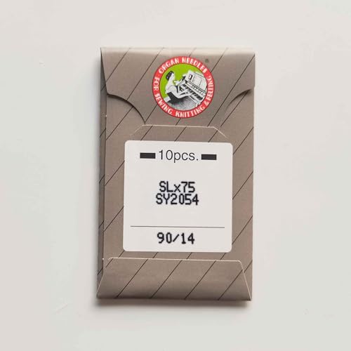 10PCS SLX75 SY2054 Organ Serger Overlock Sewing Machine Needle for Singer 14U Sharp (10 Count)