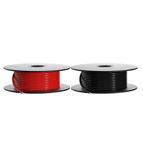 18 Gauge PVC Solid Electric Wire Red Black Each 100 ft Hookup Wire