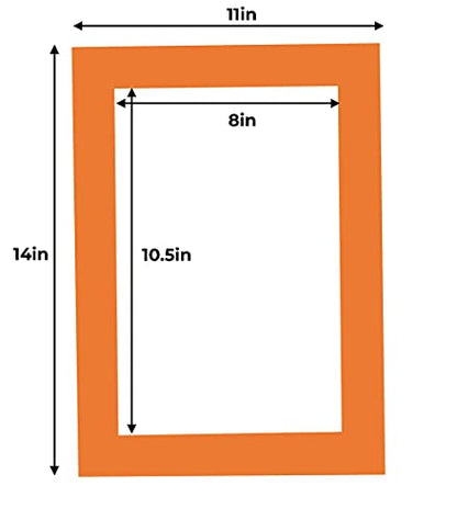 11x14 Mat for 8.5x11 Photo (100 Count)