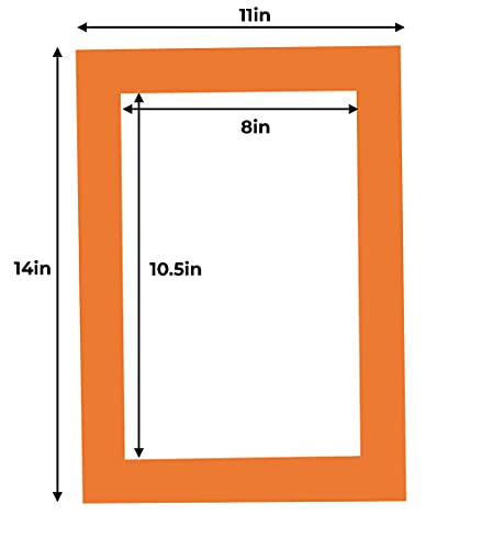 11x14 Mat for 8.5x11 Photo (100 Count)