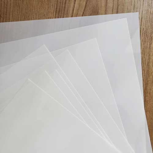 10 Pack 7.5 Mil Blank Stencil Sheets 12 x 24 inch Mylar Sheet Milky Translucent PET Blank Stencil Making Sheet Blank Mylar Templates for DIY Art Craft (10 Count)