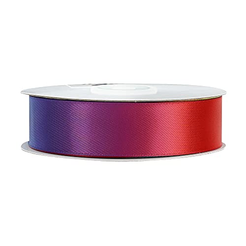 Satin Ribbon 1 inch Rainbow Ribbon Rainbow Satin Ribbons Neon Color Ribbons for Gift Wrapping Birthday Pride Party Decoration Handmade Bows DIY Crafts (75 Foot)