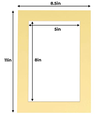 5.5x8.5 Mat for 8.5x11 Frame (10 Count)