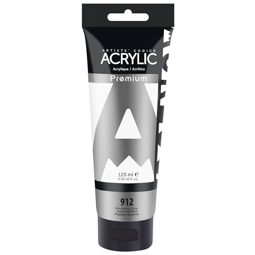 Shimmering Silver Acrylic Paint (4 Fl Oz)