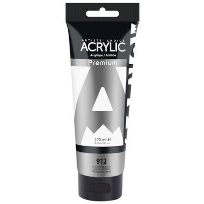 Shimmering Silver Acrylic Paint (4 Fl Oz)