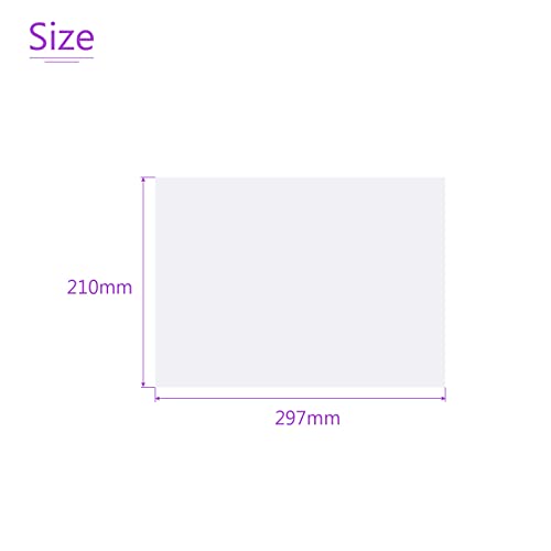 10Pcs Correction Gel Light Filter Overlay Transparent Plastic PVC Sheets Clear for Photo