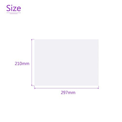 10Pcs Correction Gel Light Filter Overlay Transparent Plastic PVC Sheets Clear for Photo