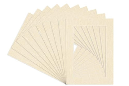 Pack of TEN 8.5x11 Mats Bevel Cut for 7x9 Photos (10 Count)